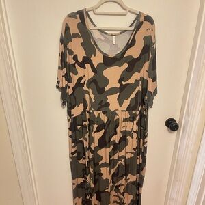 Camouflage Maxi Dress